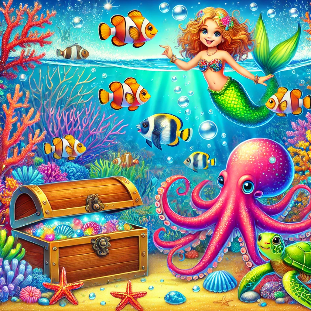 Mermaid and Treasure Chest